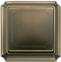 Лицевая панель Schneider Electric Merten Antique для 1-кл. выключателя античная латунь  картинка